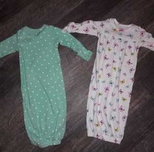 Carter's baby girl newborn night gowns